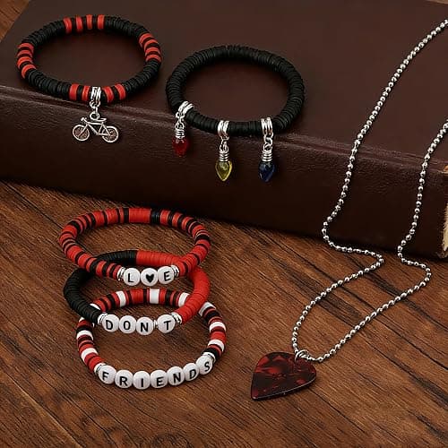 YELLOWPEACH Friends Don't Lie Bracelets Strange Necklace Set Friendship Gift Merch Jewelry thumbnail 5