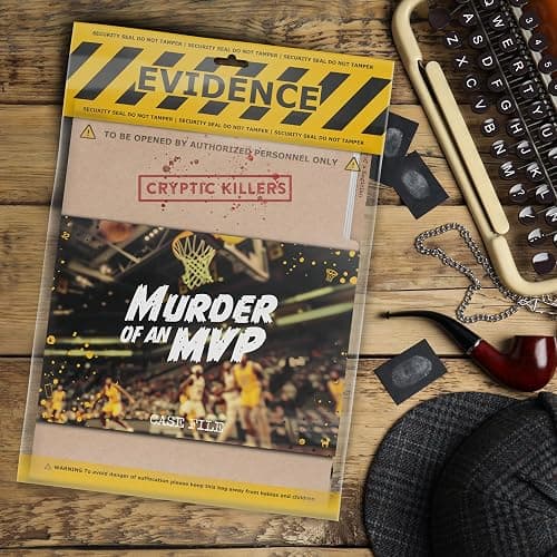 Cryptic Killers Unsolved Murder Mystery Game - Murder of an MVP - Cold Case Files Investigation - Detective Clues/Evidence - Solve The Crime - Individuals, Date Nights & Party Groups thumbnail 5