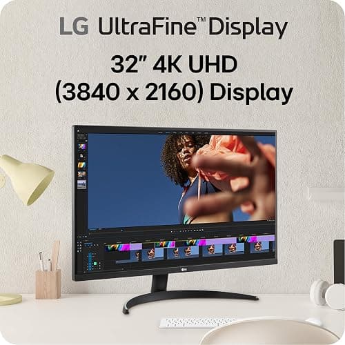 LG 32UR500K-B Ultrafine 32-inch 4K UHD Monitor HDR10, OnScreen Control, Reader Mode, Flicker Safe, Borderless Design, HDMIx2 DisplayPort, Stereo Speaker with Waves MaxxAudio® thumbnail 2
