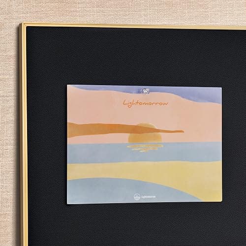 Lightomorrow Bulletin Board 30 x 20 inches, Black Pin Board, Golden Aluminum Framed Fabric Cork Board with 10 Push Pins thumbnail 5