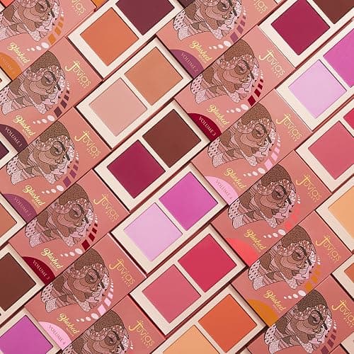 Juvia's Place Blushed Duo Blush Volume3 - Two Tone Pigmented Buildable Pressed Mineral Powder - Rosy Natural Cheeks Matte Fresh Finish for All Skin Color thumbnail 7