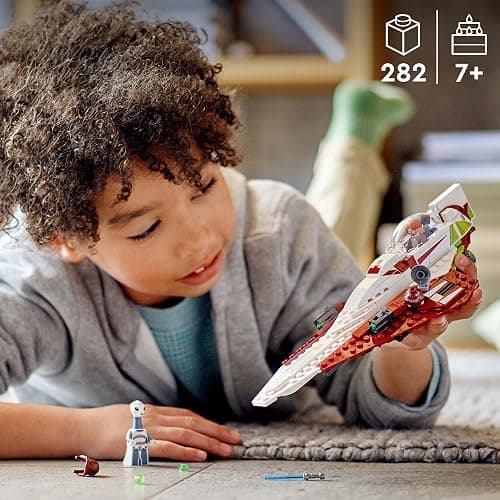 LEGO Star Wars OBI-Wan Kenobi's Jedi Starfighter 75333 Building Toy Set - Features Minifigures, Lightsaber, Clone Starship from Attack of The Clones, Great Gift for Kids, Boys, and Girls Ages 7+ thumbnail 2