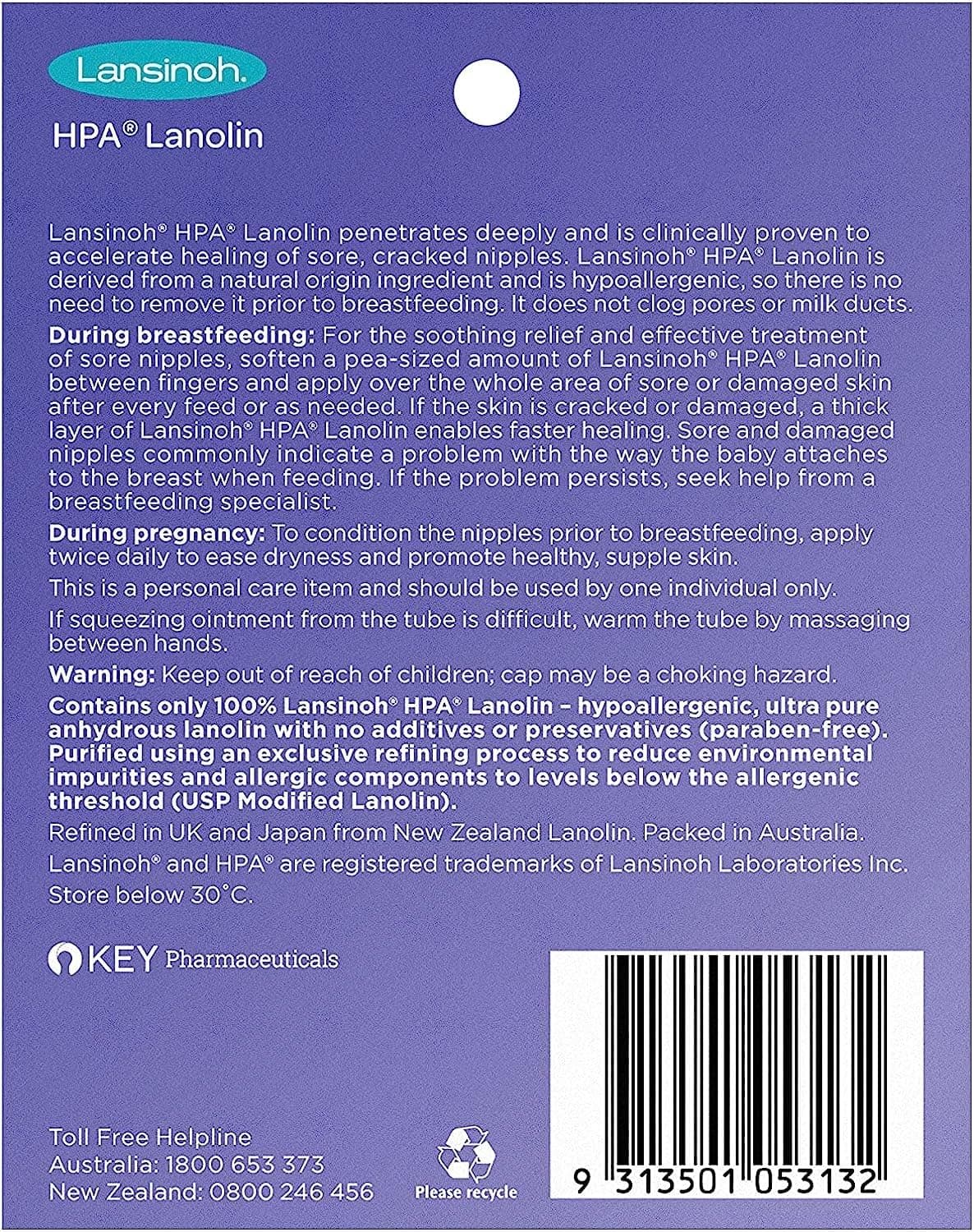 Lansinoh HPA Lanolin Nipple Cream, 15 Grams thumbnail 2