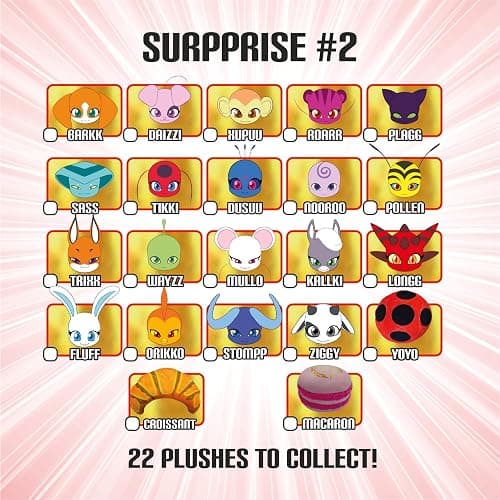 Miraculous MiraBall Surprises Ladybug - Blind Capsule Toy with Expandable Memory Foam Plush & Stickers - Fun Mystery Plush Ball for Kids Collecting, Party Favors - Full Set - All 22 thumbnail 7