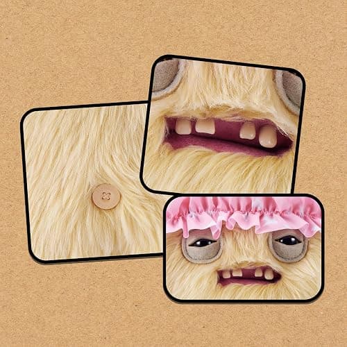 Fuggler Old Fogies 9-Inch Plush Toy (Gabby Gibbler) by ZURU – Funny Ugly Monster Stuffed Animal with Human-Like Teeth, Collectible Plush for Kids, Tweens, Teens, Adults & Weird Toy Lovers thumbnail 6
