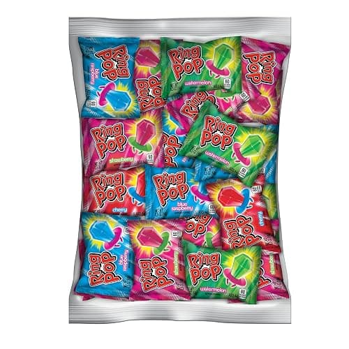 Ring Pop Lollipops, 30 Count, Assorted Flavors, Candy Party Favors for Kids | Individually wrapped hard candy suckers, variety pack, great for kids' birthday party favors and goodie bag stuffers thumbnail 2