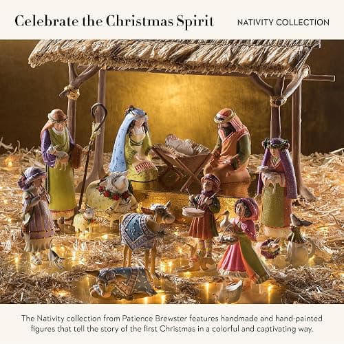 MACKENZIE-CHILDS Patience Brewster Nativity Figurine, Christmas Nativity Home Decor, Praying Angel thumbnail 2