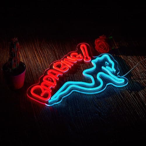 Bada Girls Neon Sign for Wall Décor Dimmable Bing Sopranos LED Neon Light USB Powered Neon Art signs for Pub Store Man Cave Party thumbnail 3