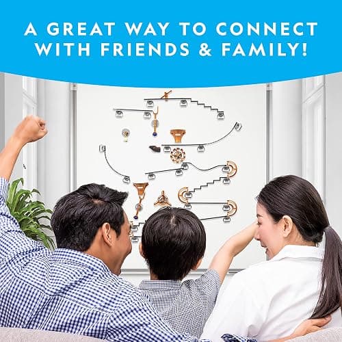 National Geographic Magnetic Marble Run - 75-Piece STEM Building Set for Kids & Adults with Magnetic Track & Trick Pieces & Marbles for Building A Marble Maze, STEM Project thumbnail 7