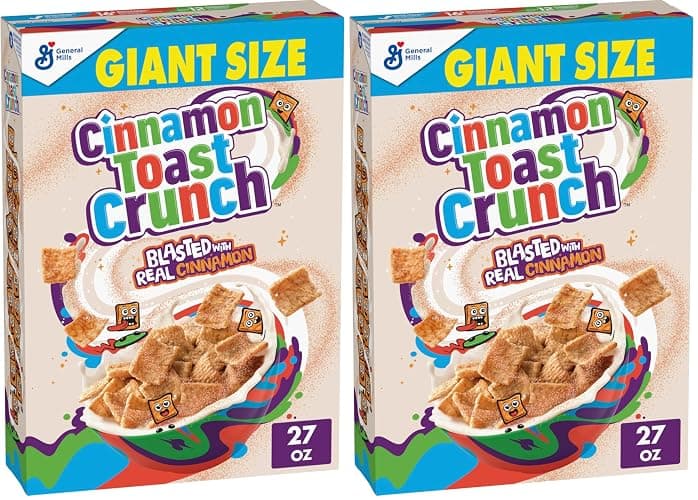Original Cinnamon Toast Crunch Breakfast Cereal, 27 OZ Giant Size Box (Pack of 2) - Image 1