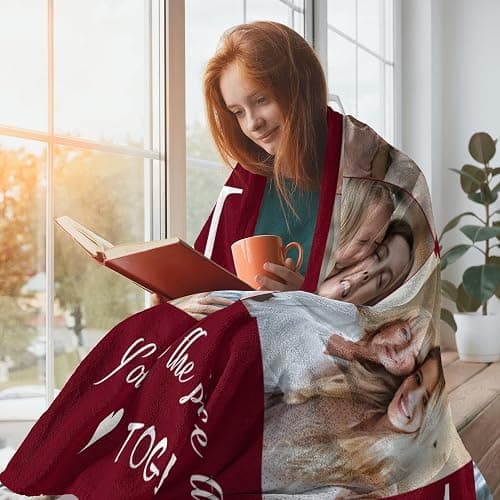 Prints Fun Personalized Mothers Day Birthday Gifts for Mom from Daughter Son, Custom Throw Picture Blanket for Mama, Best Mom Ever, Customized Christmas Valentines Gifts for Wife from Husband thumbnail 2