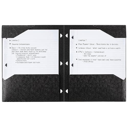 Five Star 2-Pocket Folder, Plastic Folder with Stay-Put Tabs, Fits 3-Ring Binder, Holds 8-1/2" x 11" Paper, Black (333420G-ECM) thumbnail 4