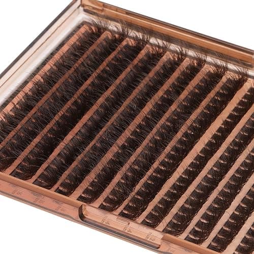 Brown Lash Clusters 320 Pcs Lash Extension Kit DIY Eyelash Extensions Kit Natural Look Cluster Lashes D 8-16 MM Mixed Lash Bond and Seal Lash Tweezers for Lash Clusters Kit DIY at Home thumbnail 8