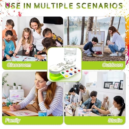 2025 Multifunctional Paint Brush Cleaner Brush rinse cup: Acrylic Paint brush cleaner tool Paint water cup Paint Water Dispenser Paint Brush Washer paint brushes for kids paint station art supplies thumbnail 6