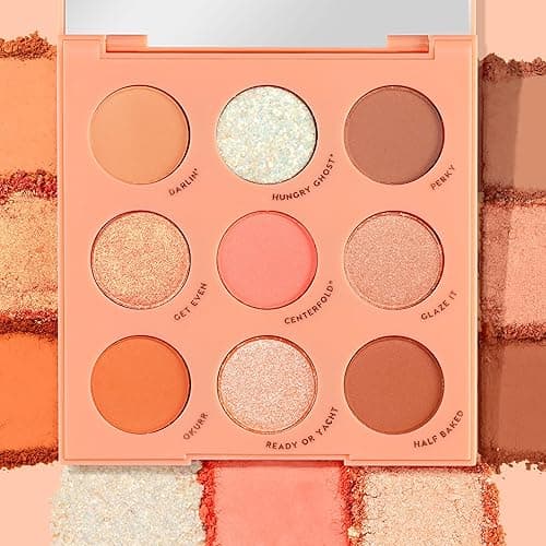 ColourPop Baby Got Peach Shadow Palette - Orange & Coral Shadows with Metallic, Matte and Glitter Finishes - High-Pigment Makeup with a Long-Wearing Formula (0.3 oz) - Baby Got Peach thumbnail 5