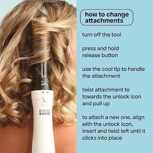 BONDIBOOST 6-in-1 Everlast Multi Styler & Dryer System - Wet to Dry Hair Styler, Hair Dryer Brush with Curlers, Round Brushes, Dryer & Concentrator Attachments, Versatile Heat & Airflow Settings thumbnail 4