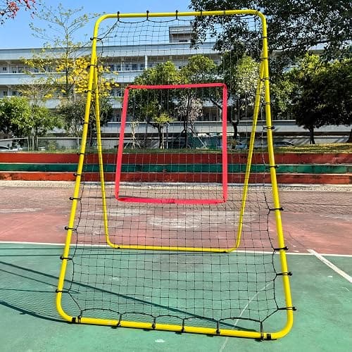 5 Adjustable Angles Volleyball Rebounder Net 7x4 ft with Stakes - Bounce Back Training Equipment for Practicing Volleying, Bumping, Spiking, Easy Set Up & Steady for Multi Sports thumbnail 8