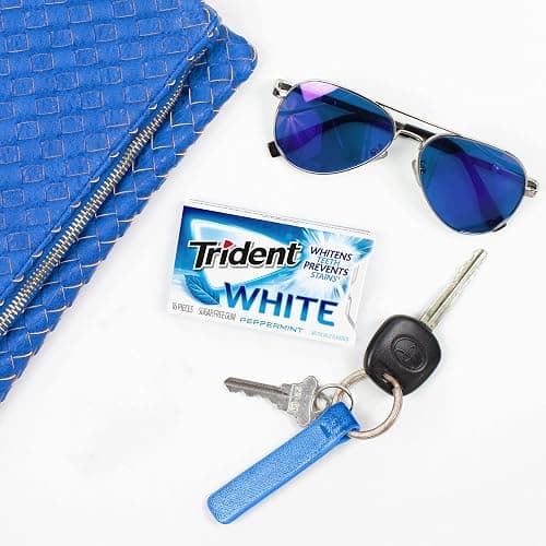 Trident White Peppermint Sugar-Free Chewing Gum, 9 Packs of 16 Pieces (144 Total Pieces) - Peppermint - 16 Count (Pack of 9) thumbnail 6