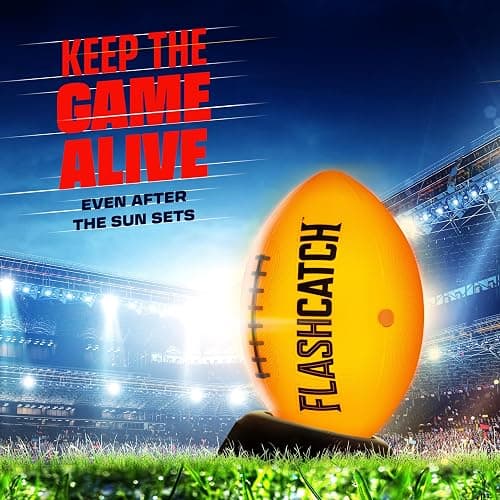 Light Up Football - Glow in the Dark Ball - NO 6 - Boys Gifts - Outdoor Sports, Birthday Gifts for Boys 8-15+ Year Old - Kids Teenage Youth Gift Ideas - Boy Toys Stuff Ages 8 9 10 11 12 13 14 15 thumbnail 5