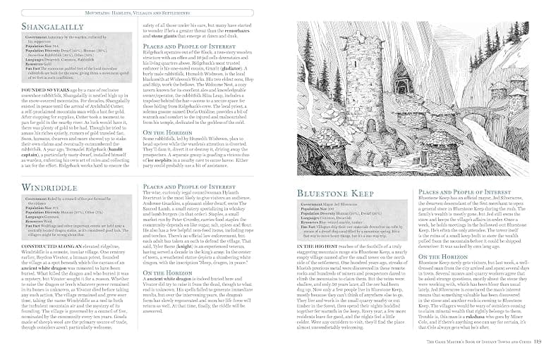 The Game Master's Book of Instant Towns and Cities: 160+ unique villages, towns, settlements and cities, ready-on-demand, plus random generators for ... RPG adventures (The Game Master Series) thumbnail 6