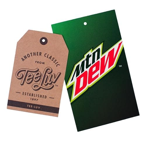 Tee Luv Men's Faded Mountain Dew Soda Shirt - Vintage Mt Dew Logo T-Shirt thumbnail 7