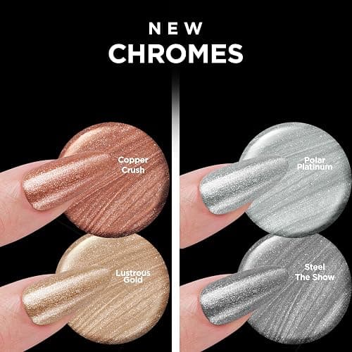 Sally Hansen Insta-Dri Nail Polish Chrome Top Coat | Quick Dry, Long Lasting, Streak-Free Shine, Opaque | Steel the Show | Metallic Silver Nail Polish thumbnail 8