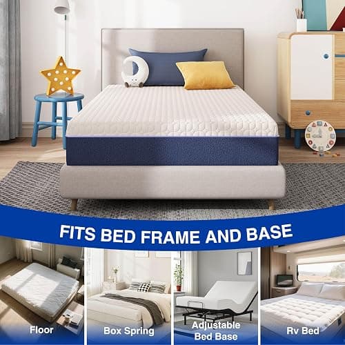 Gelsea 6 Inch Full Size Mattress, Gel Cooling Memory Foam Mattress in A Box, Medium Firm Feel for Back Pain Relief, CertiPUR US Certified thumbnail 6