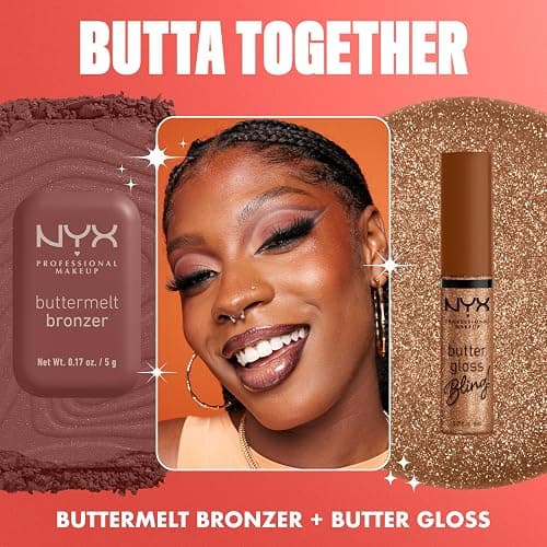 NYX PROFESSIONAL MAKEUP Butter Gloss Bling Lip Gloss, Non Sticky and Shiny Vegan Lip Makeup - Bring The Bling thumbnail 6