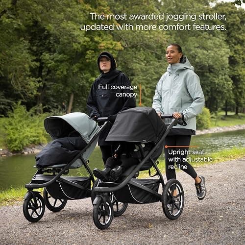 Thule Urban Glide 3 Single Child All-Terrain Stroller, Full-Suspension System, Air-Filled Tires, Upright seat with Adjustable Recline and Built-in legrest thumbnail 4