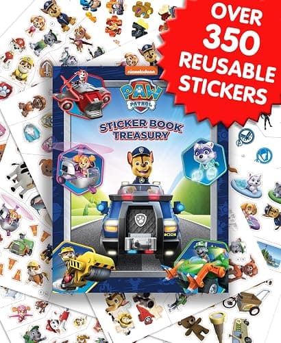 Paw Patrol Sticker Book Treasury - Activity Books for kids, 350 reusable stickers, 96 pages of fun thumbnail 3
