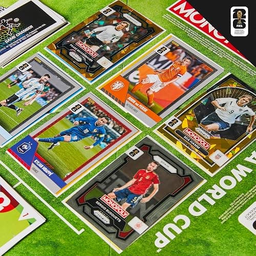 Monopoly Panini Prizm: FIFA World Cup Game I Soccer Board Game with Monopoly Panini Prizm FIFA World Cup 2026 Trading Cards I Ages 8+ thumbnail 2