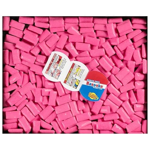 Bazooka Bubble Gum Sugar-Free Chewing Gum Pellets, Bulk Gum in Resealable Bag, 120 Ct in Original Pink Flavor, Sugar Free Bulk, Baseball Party Favors, Nostalgic 90s Candy thumbnail 4
