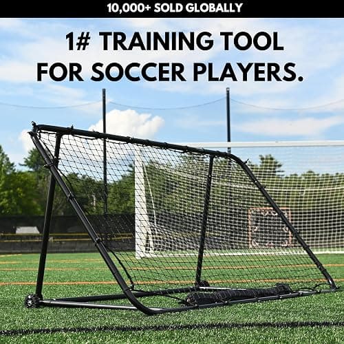 SHARK ATHLETICS Rebounder Large: 6ft x 3.5ft - Bounce Back - Return with Rebounder - Training for Backyard (Portable & Easy Setup) thumbnail 2