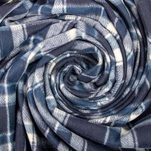 50x60 Throw Blankets, Plaid Fleece Throw Blankets for Bedroom, Couch, Livingroom, Chair, Pets, Outdoors (Blue) thumbnail 3