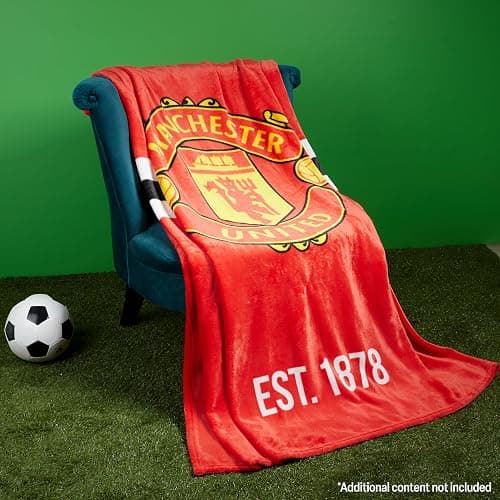 Manchester United F.C. Fleece Bed Blanket Soft Sofa Throw for Bedroom Travel Home Decor 49“ x 59” Gifts for Men thumbnail 2