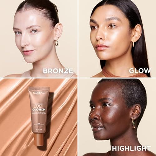 L'Oreal Paris Makeup True Match Lumi Glotion, Natural Glow Enhancer, Illuminator Highlighter, Bronzing Drops For a Sun-Kissed Glow, 903 Medium thumbnail 7