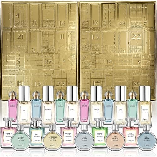 Luxury Perfume Advent Calendar for Women – 24 Exquisite Fragrances in Gold Gift Box – Advent Beauty Calendar 2025 Holiday Countdown Set thumbnail 6
