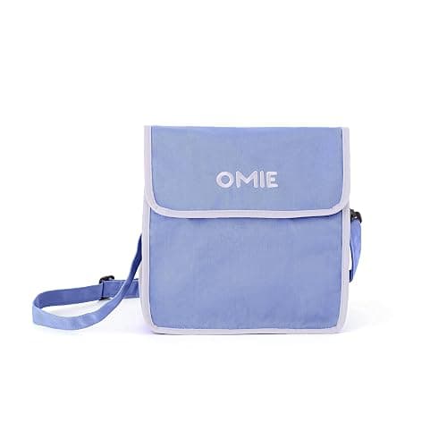 Omie OmieBox Lunch Bag - Washable, Foldable, Durable, WaterResistant Fabric with Interior Pocket and External Bottle Holder (Purple) - Image 1