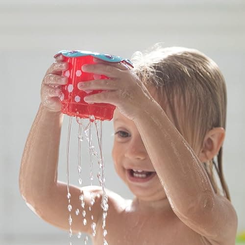 Nuby 5-Piece Splish Splash Stacking Cups Baby Bath Toy thumbnail 8