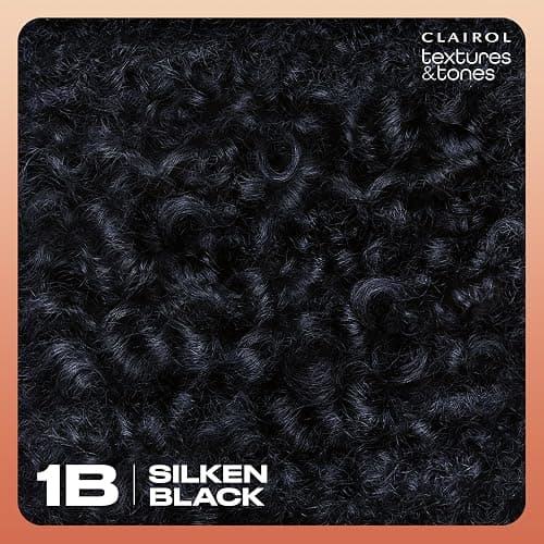Clairol Textures & Tones Permanent Hair Dye, 1B Silken Black Hair Color, Pack of 1 thumbnail 9