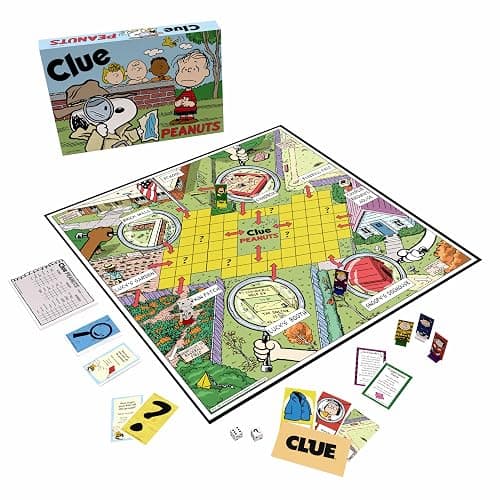 CLUE: Peanuts Board Game, Solve The Mystery of Linus's Missing Blanket with Charlie Brown, Snoopy, & Friends, Explore Iconic Locations Like Lucy’s Booth & Charlie’s House, Officially Licensed Game thumbnail 3
