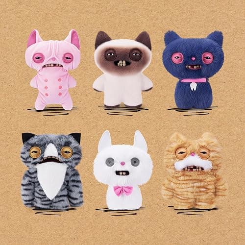 Fuggler Alley Cats 9-Inch Plush Toy (Yawper) by ZURU – Funny Ugly Monster Stuffed Animal with Human-Like Teeth, Collectible Plush for Kids, Tweens, Teens, Adults & Cat-Loving Weirdos thumbnail 5