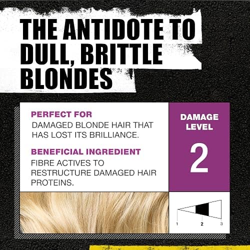 Bed Head by TIGI Dumb Blonde Shampoo & Conditioner Set, 2x 750ml, Keratin Hair Treatment for Bleached & Colour-Treated Hair, Moisturising Formula Repairs Dry Damaged Strands thumbnail 3
