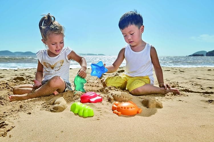 Hape Sea Creatures Sand and Beach Toy Set Toys, Multicolor thumbnail 2