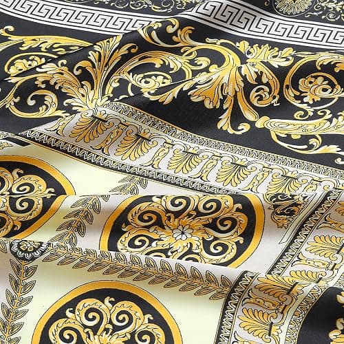 27.5" Silk Scarf of Women's Fashion Head Scarf Square Neck Satin Scarfs for Bag Hair Scarves Gift thumbnail 5