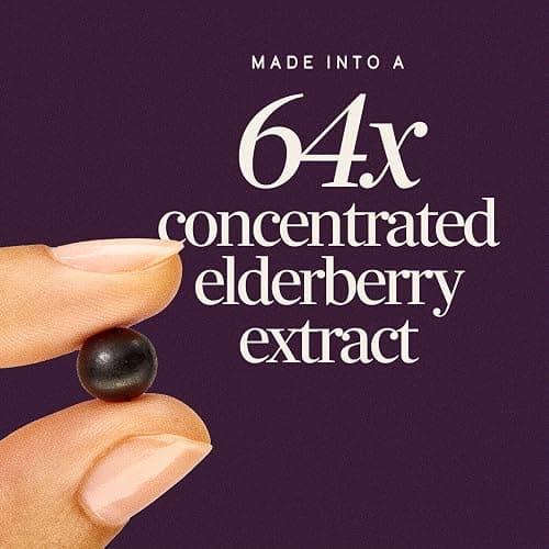 Nature's Way Sambucus Elderberry Gummies for Immune Support* Ages 4+, 60 ct | Immune Gummy with Black Elderberry Extract, Vitamin C, D3, Zinc, and Superfood Antioxidants*, Adults & Kids Ages 4+ thumbnail 3