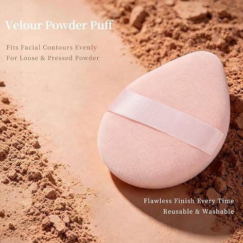 Real Perfection Makeup Brushes Set 14 Pcs with 1 Foldable Silicone Cleaner Bowl and 1 Powder Puff, Professional Foundation Eyeshadow Concealer Blush Powder Bronzer Make up Brushes Kit - Pink thumbnail 3