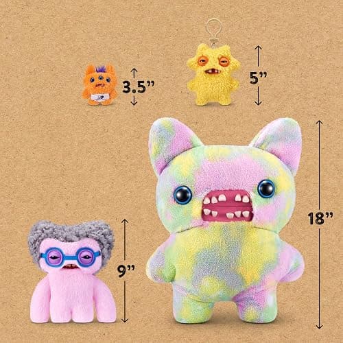 Fuggler Old Fogies 9-Inch Plush Toy (Squidge) by ZURU – Funny Ugly Monster Stuffed Animal with Human-Like Teeth, Collectible Plush for Kids, Tweens, Teens, Adults & Weird Toy Lovers thumbnail 3