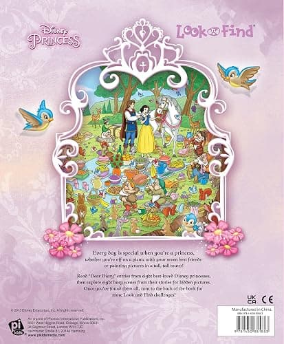 Disney Princess Cinderella, Tangled, Aladdin and More!- Look and Find Activity Book - PI Kids thumbnail 2