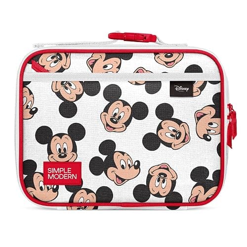 Simple Modern Disney Kids Lunch Box for School | Reusable Insulated Lunch Bag for Toddler, Girl, and Boy | Meal Containers with Exterior & Interior Pockets | Hadley Collection | Mickey Mouse Fun - Image 1